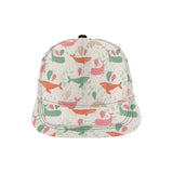 Cute whale pattern All Over Print Snapback Cap