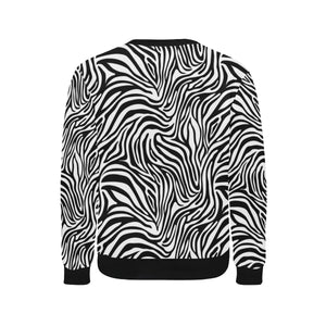 Zebra skin pattern Men's Crew Neck Sweatshirt