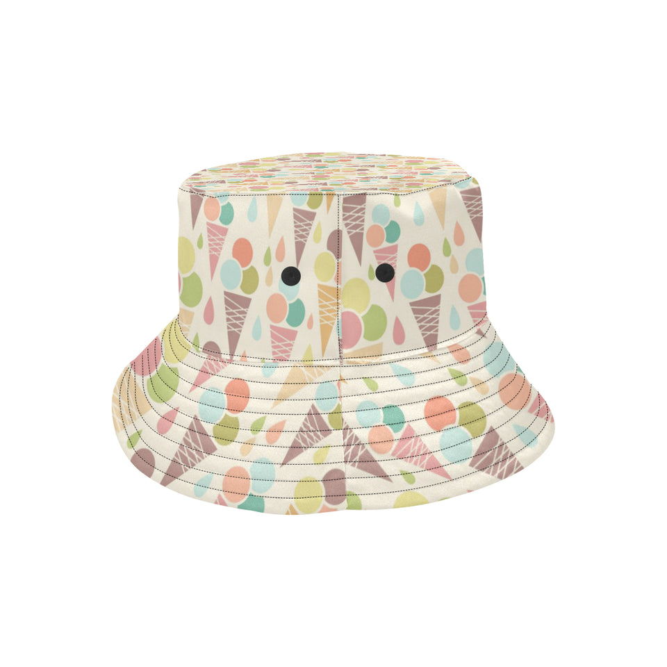 Ice cream cone pattern Unisex Bucket Hat