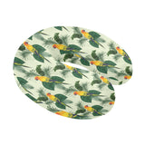 Beautiful parrot palm leaves pattern U-Shaped Travel Neck Pillow