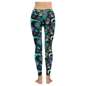 Dragon sea wave pattern Women's Legging Fulfilled In US