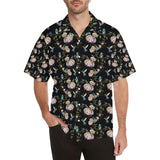 Hummingbird Pattern Print Design 03 Men's All Over Print Hawaiian Shirt (Model T58)