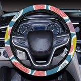 Colorful mushroom design pattern Car Steering Wheel Cover