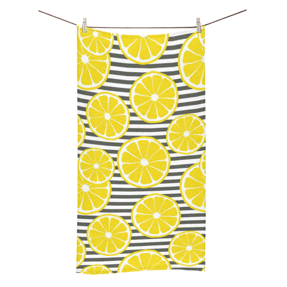 slice of lemon design pattern Bath Towel