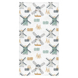 windmill pattern Bath Towel