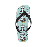 Cute baby panda pattern Unisex Flip Flops