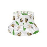 Color hand drawn cacao pattern Unisex Bucket Hat