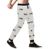 Cute beagle dog sleeping pattern Unisex Casual Sweatpants