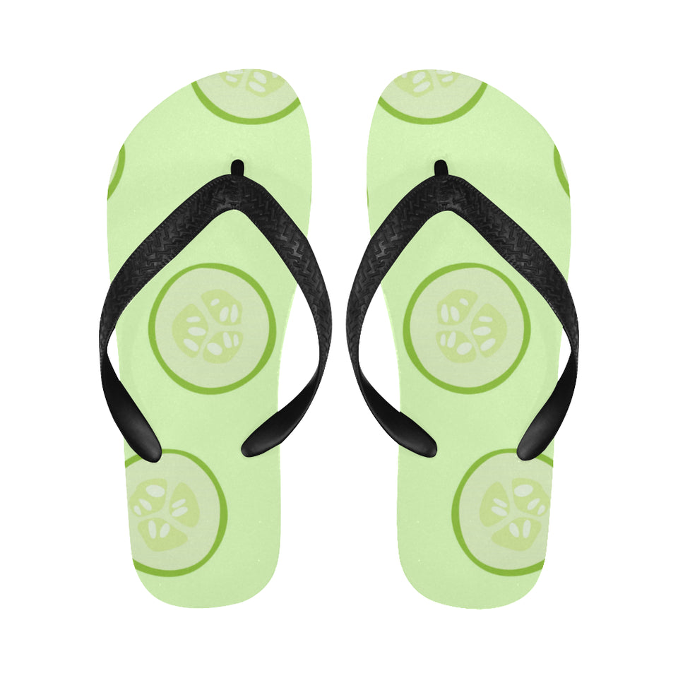 Cucumber pattern Unisex Flip Flops