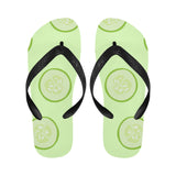 Cucumber pattern Unisex Flip Flops