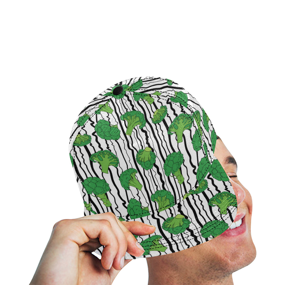 Cool Broccoli pattern All Over Print Snapback Cap