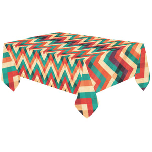 zigzag chevron colorful pattern Tablecloth