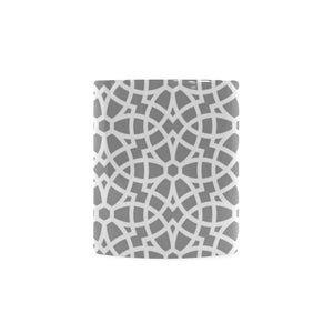 arabic gray pattern Classical White Mug (Fulfilled In US)