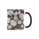 Garlic bulb dark background Morphing Mug Heat Changing Mug