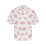 Pink sakura cherry blossom pattern Men's All Over Print Hawaiian Shirt
