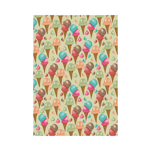 Colorful ice cream pattern House Flag Garden Flag