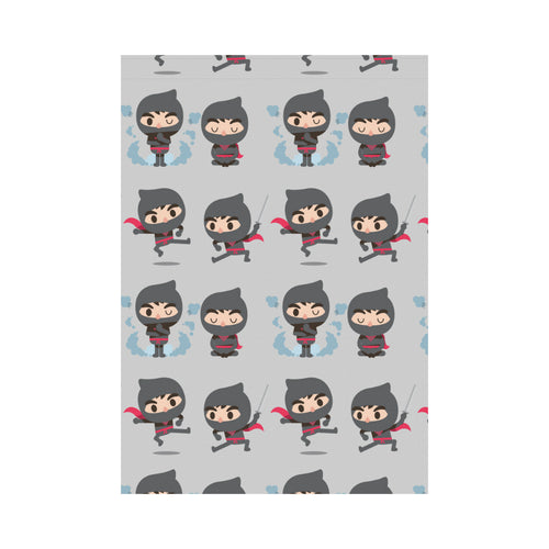 Cute ninja pattern House Flag Garden Flag