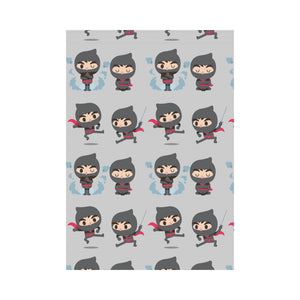 Cute ninja pattern House Flag Garden Flag