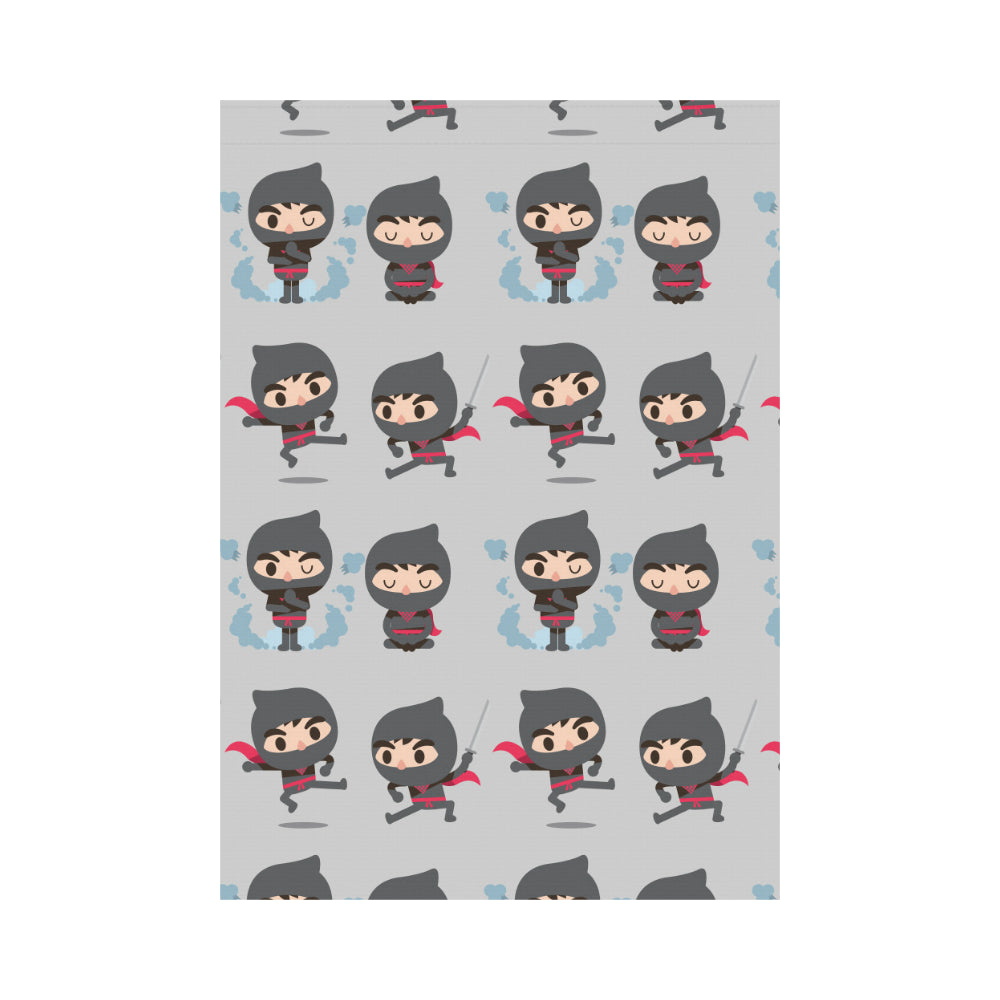 Cute ninja pattern House Flag Garden Flag