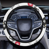 French bulldog cup paw pattern Car Steering Wheel Cover