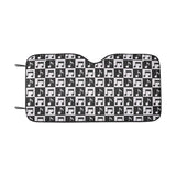Music Notes Pattern Print Design 01 Car Sun Shade