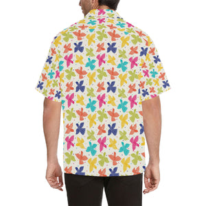 Pigeon Pattern Print Design 01 Men's All Over Print Hawaiian Shirt (Model T58)