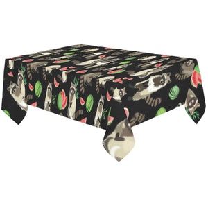 Raccoon watermelon pattern Tablecloth