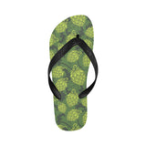 Hop pattern Hop cone background Unisex Flip Flops