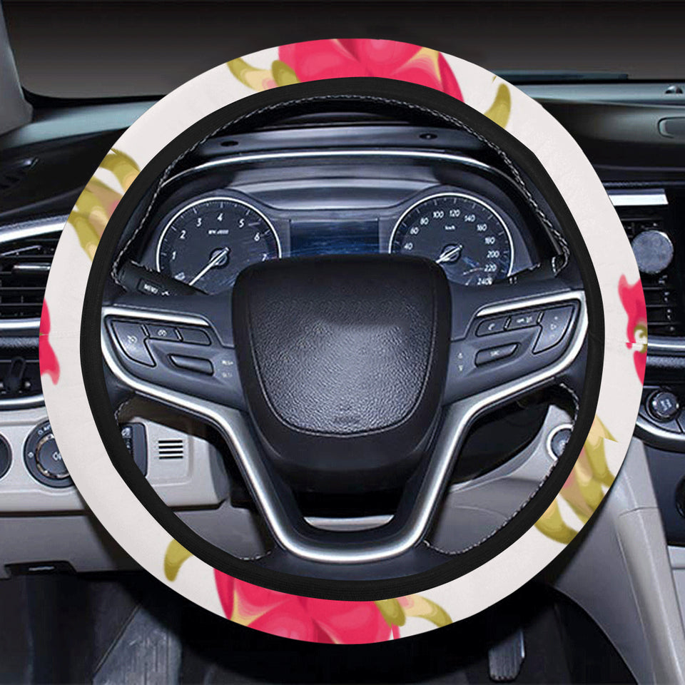 dragon fruits design pattern Car Steering Wheel Cover