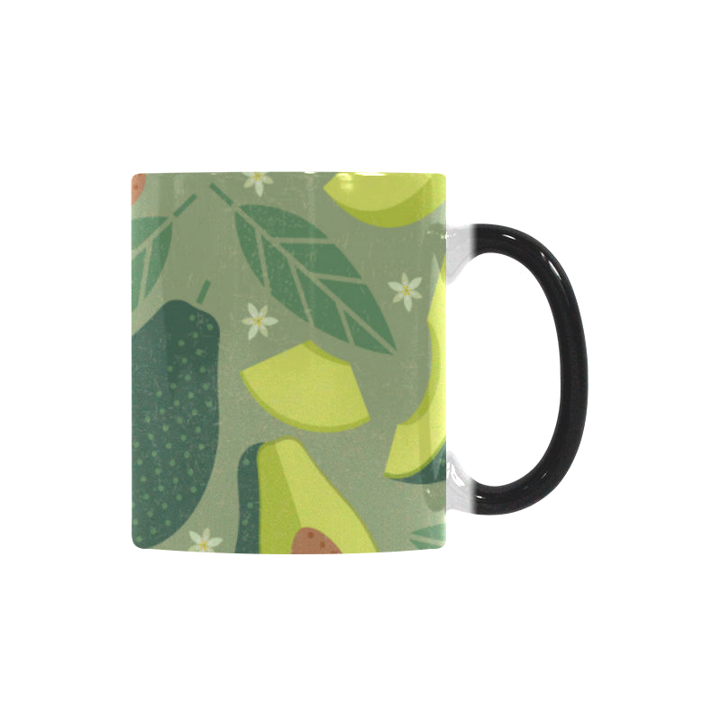 Avocado pattern Morphing Mug Heat Changing Mug