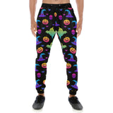 Colorful halloween background Unisex Casual Sweatpants