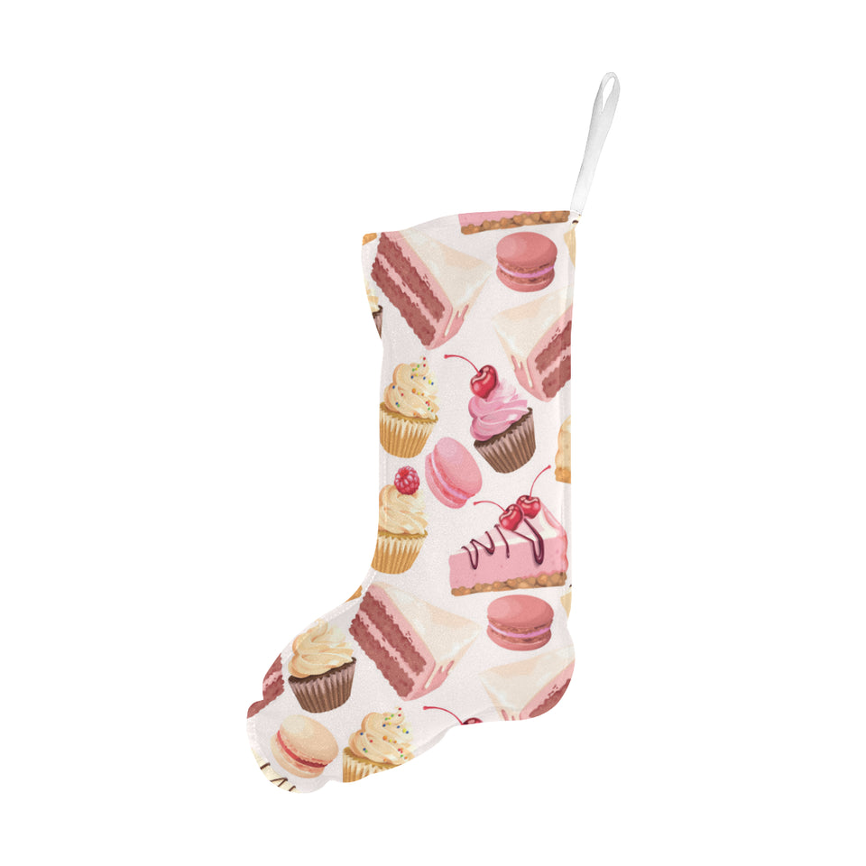 Cake cupcake sweets pattern Christmas Stocking