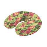Cool Geometric lime pattern U-Shaped Travel Neck Pillow