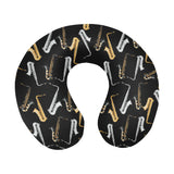 saxophone design pattern U-Shaped Travel Neck Pillow