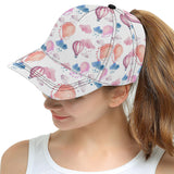 Watercolor air balloon cloud pattern All Over Print Snapback Cap