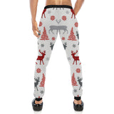 Deer tree snowflakes chrismas pattern Unisex Casual Sweatpants