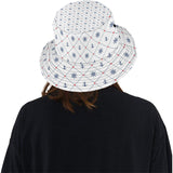 Anchor rudder nautical design pattern Unisex Bucket Hat