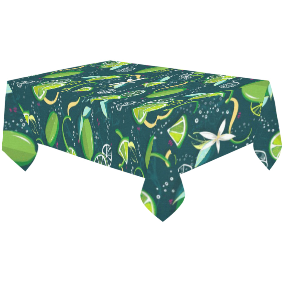 Lime ice flower pattern Tablecloth