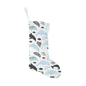 Cute dolphins Childish Style pattern Christmas Stocking