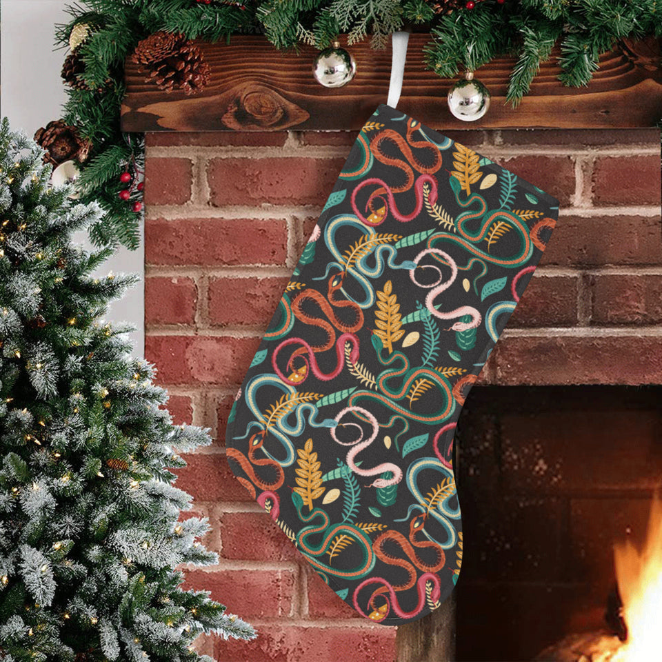 Colorful snake plant pattern Christmas Stocking