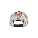 Colorful orchid flower pattern All Over Print Snapback Cap