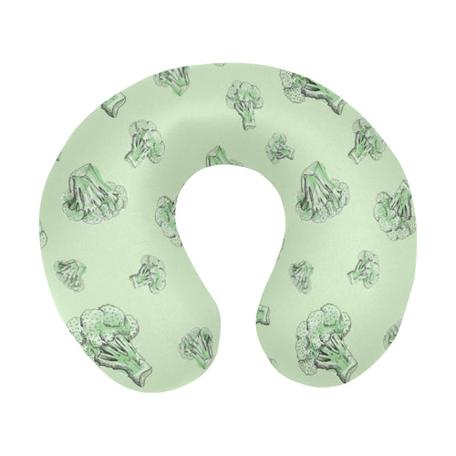 broccoli sketch pattern U-Shaped Travel Neck Pillow