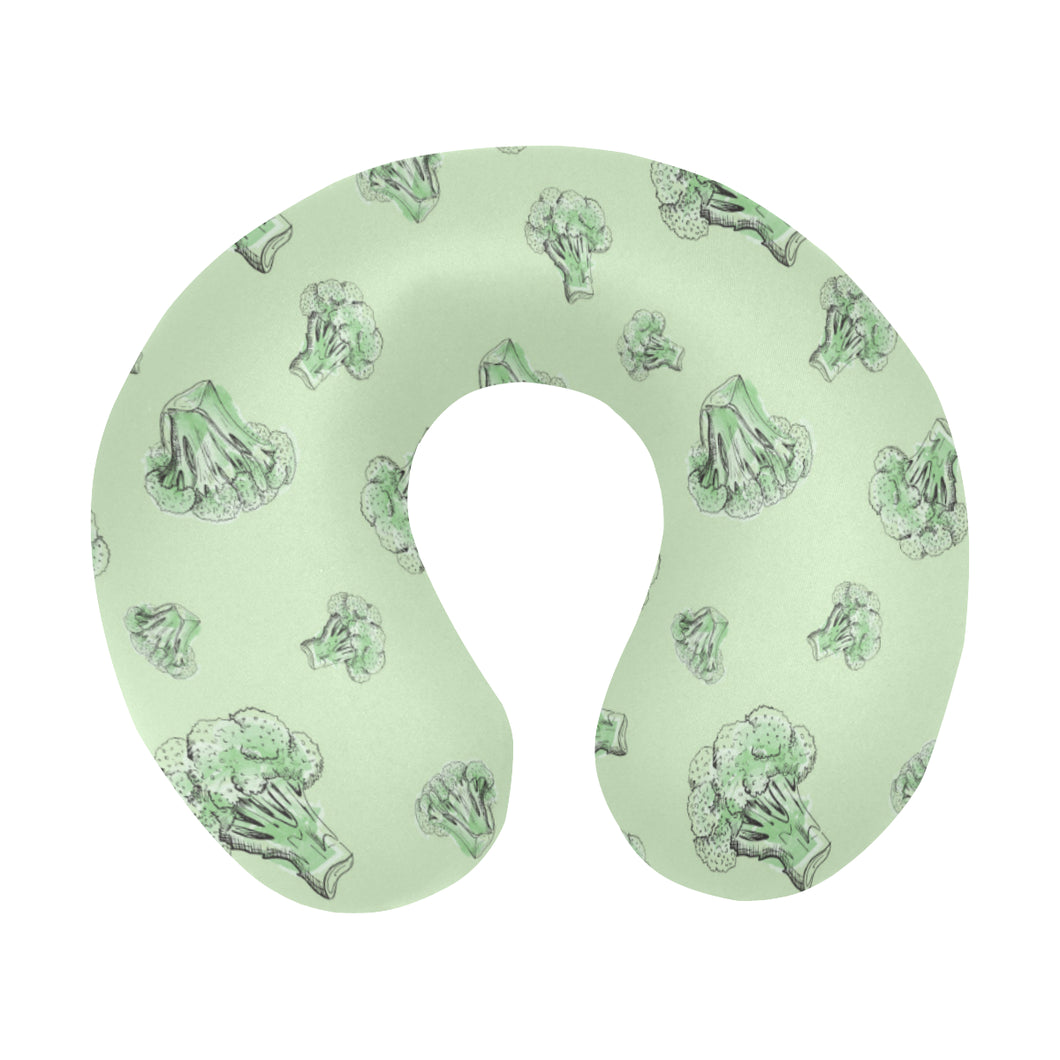 broccoli sketch pattern U-Shaped Travel Neck Pillow