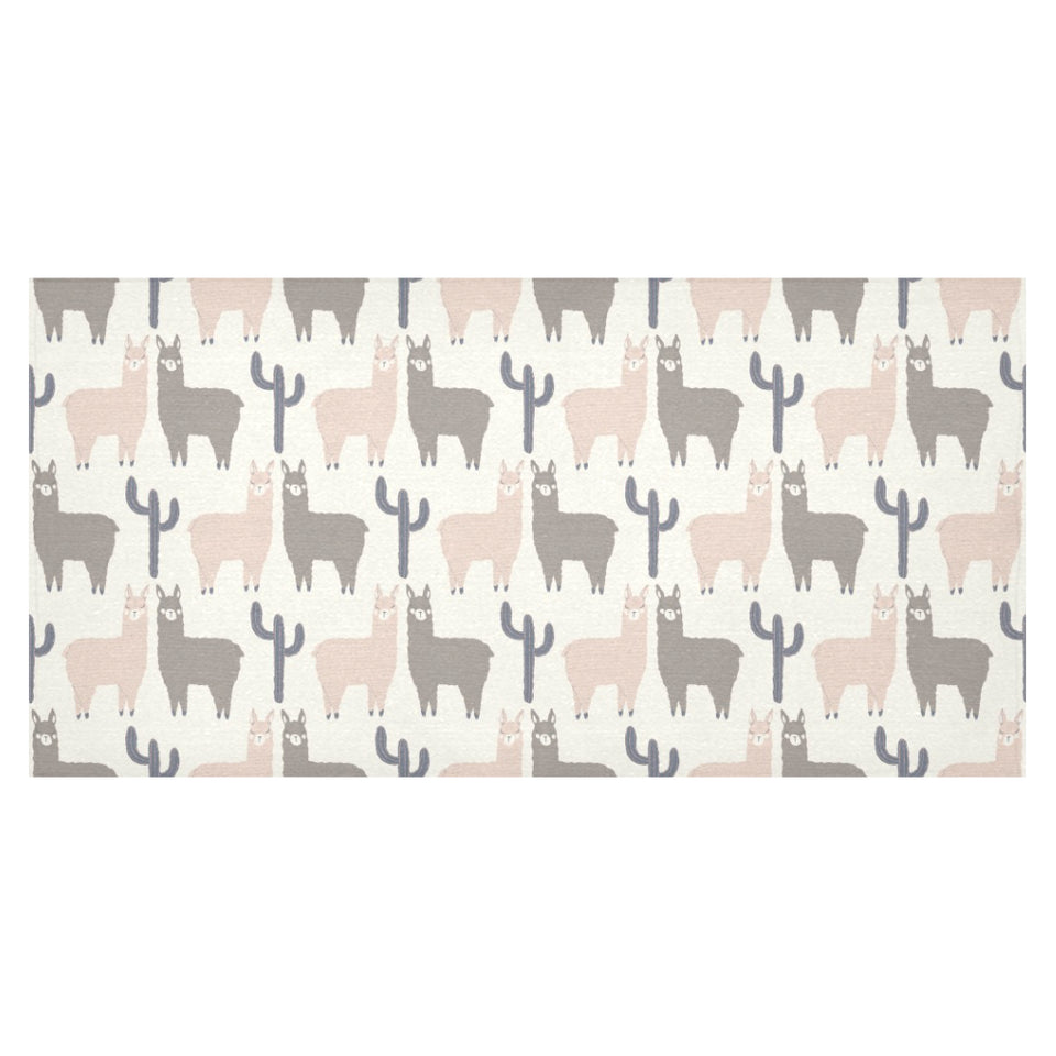 Llama Alpaca pattern Tablecloth