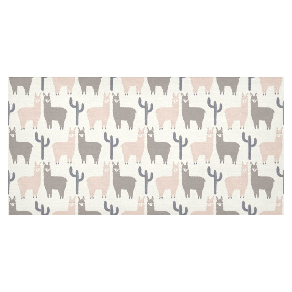 Llama Alpaca pattern Tablecloth