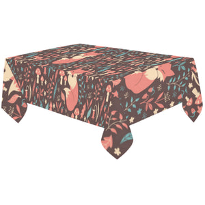 fox leaves mushroom pattern Tablecloth