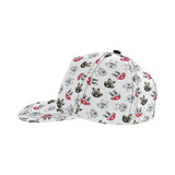 French bulldog cup paw pattern All Over Print Snapback Cap