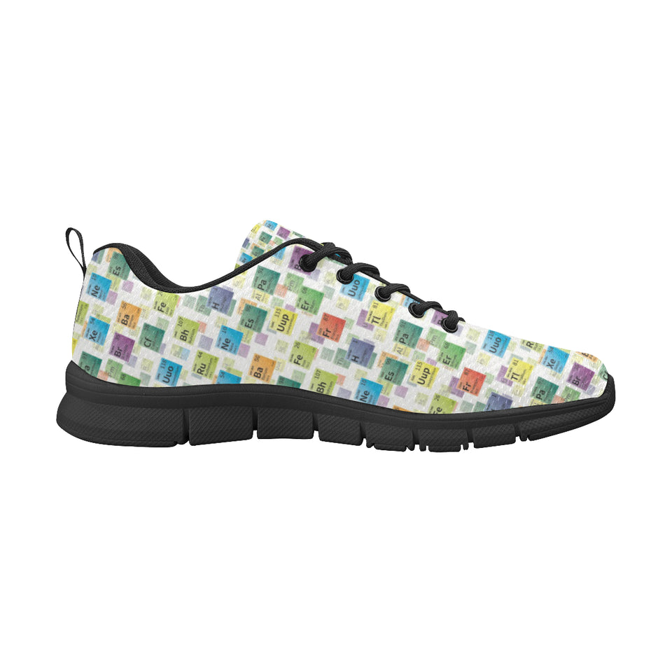 Chemistry Periodic Table Pattern Print Design 05 Men's Breathable Sneakers ( Model 055)