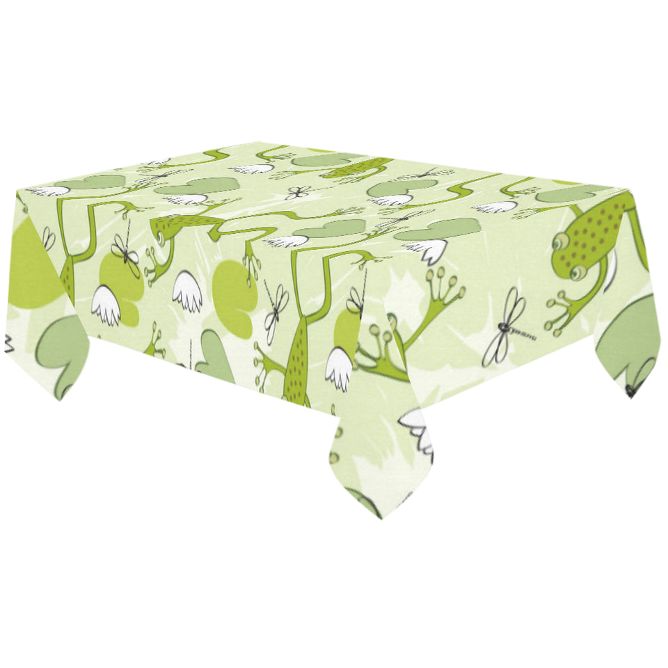 Cute frog dragonfly pattern Tablecloth