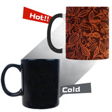 cacao beans tribal polynesian pattern Morphing Mug Heat Changing Mug